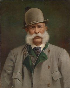 Portrait of the Old Emperor in Ischl Hunting Outfit by Unbekannt Unbekannt
